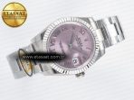 Rolex GDateJust 31 278274 ARF 1:1 Best Edition 904L Steel Pink Roman Dial on SS Oyster Bracelet ETA 2688 - Görsel 8