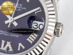 Rolex DateJust 31 278274 ARF 1:1 Best Edition 904L Steel Purple Roman Dial on SS Jubilee Bracelet ETA 2688 - Görsel 11