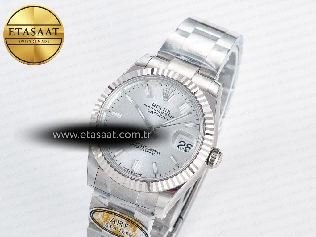 datejust 31 278274 arf 11 best edition 904l steel silver dial stick marker on ss oyster bracelet eta 26881