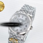 Rolex DateJust 31 278274 ARF 1:1 Best Edition 904L Steel Silver Diamonds Dial on SS Jubilee Bracelet ETA 2688