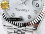 Rolex DateJust 31 278274 ARF 1:1 Best Edition 904L Steel Silver Diamonds Dial on SS Jubilee Bracelet ETA 2688 - Görsel 12