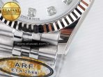 Rolex DateJust 31 278274 ARF 1:1 Best Edition 904L Steel Silver Diamonds Dial on SS Jubilee Bracelet ETA 2688 - Görsel 13