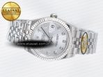 Rolex DateJust 31 278274 ARF 1:1 Best Edition 904L Steel Silver Diamonds Dial on SS Jubilee Bracelet ETA 2688 - Görsel 9