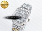 Rolex DateJust 31 278274 ARF 1:1 Best Edition 904L Steel Silver Roman Diamonds Dial on SS Jubilee Bracelet ETA 2688