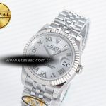Rolex DateJust 31 278274 ARF 1:1 Best Edition 904L Steel Silver Roman Diamonds Dial on SS Jubilee Bracelet ETA 2688