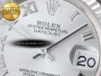 Rolex DateJust 31 278274 ARF 1:1 Best Edition 904L Steel Silver Roman Diamonds Dial on SS Jubilee Bracelet ETA 2688 - Görsel 10