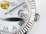 Rolex DateJust 31 278274 ARF 1:1 Best Edition 904L Steel Silver Roman Diamonds Dial on SS Jubilee Bracelet ETA 2688 - Görsel 11