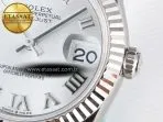 Rolex DateJust 31 278274 ARF 1:1 Best Edition 904L Steel Silver Roman Diamonds Dial on SS Jubilee Bracelet ETA 2688 - Görsel 11