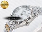 Rolex DateJust 31 278274 ARF 1:1 Best Edition 904L Steel Silver Roman Diamonds Dial on SS Jubilee Bracelet ETA 2688 - Görsel 6