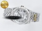 Rolex DateJust 31 278274 ARF 1:1 Best Edition 904L Steel Silver Roman Diamonds Dial on SS Jubilee Bracelet ETA 2688 - Görsel 9