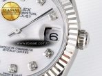 Rolex DateJust 31 278274 ARF 1:1 Best Edition 904L Steel White MOP Diamonds Dial on SS Jubilee Bracelet ETA 2688 - Görsel 11