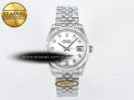 Rolex DateJust 31 278274 ARF 1:1 Best Edition 904L Steel White MOP Diamonds Dial on SS Jubilee Bracelet ETA 2688 - Görsel 3