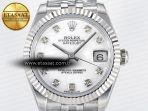 Rolex DateJust 31 278274 ARF 1:1 Best Edition 904L Steel White MOP Diamonds Dial on SS Jubilee Bracelet ETA 2688 - Görsel 4