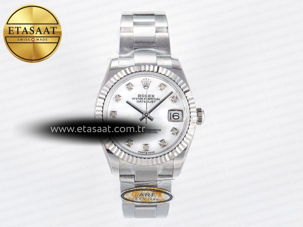 Rolex Datejust 278274 Beyaz Sedef Pırlantalı 2688 Eta Saat - Görsel 3 - 1:1 Süper Klon Saat