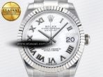 Rolex DateJust 31 278274 ARF 1:1 Best Edition 904L Steel White Roman Dial on SS Oyster Bracelet ETA 2688 - Görsel 4