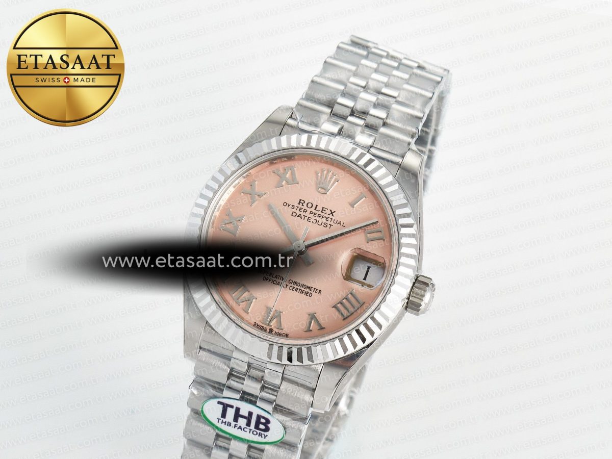 Rolex DateJust 278274   904L Steel RG Roman Diamonds Dial on Jubilee Cal.2236 - Görsel 1