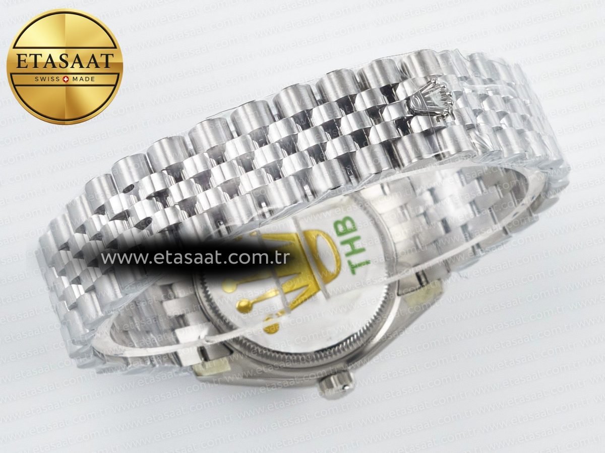 Rolex DateJust 278274   904L Steel RG Roman Diamonds Dial on Jubilee Cal.2236 - Görsel 16