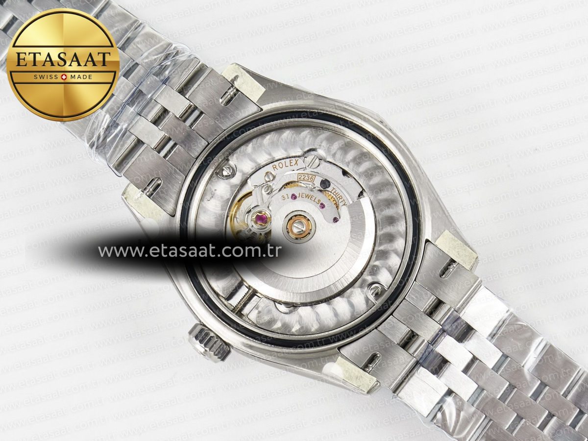 Rolex DateJust 278274   904L Steel RG Roman Diamonds Dial on Jubilee Cal.2236 - Görsel 19