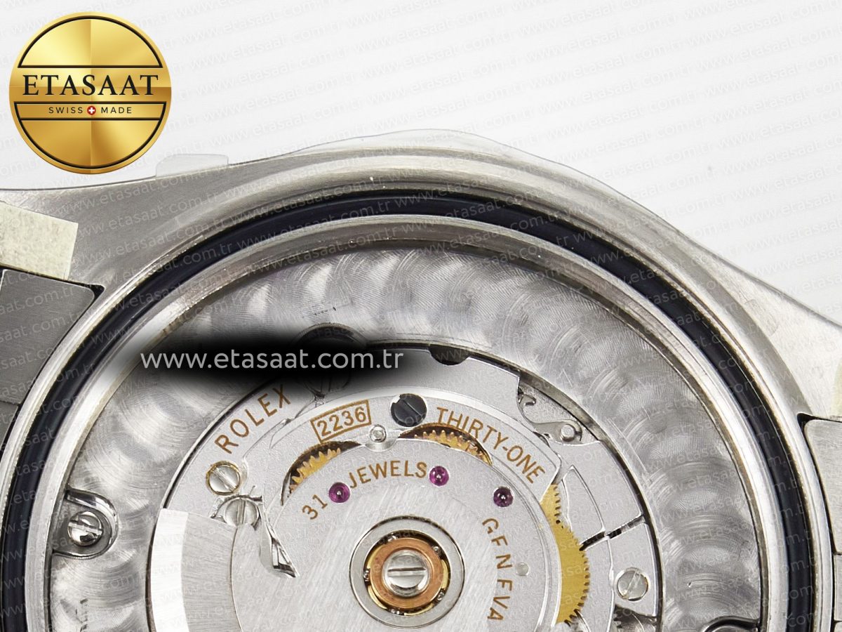 Rolex DateJust 278274   904L Steel RG Roman Diamonds Dial on Jubilee Cal.2236 - Görsel 21