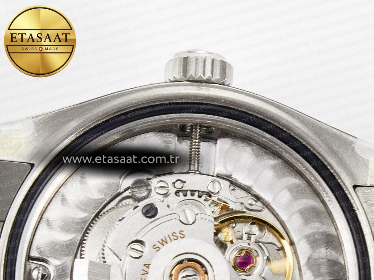Rolex DateJust 278274   904L Steel RG Roman Diamonds Dial on Jubilee Cal.2236 - Görsel 22