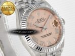 Rolex DateJust 278274   904L Steel RG Roman Diamonds Dial on Jubilee Cal.2236 - Görsel 5