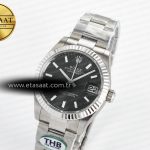 Rolex DateJust 278274 904L Steel Black Dial Stick Marker on SS  Cal.2236