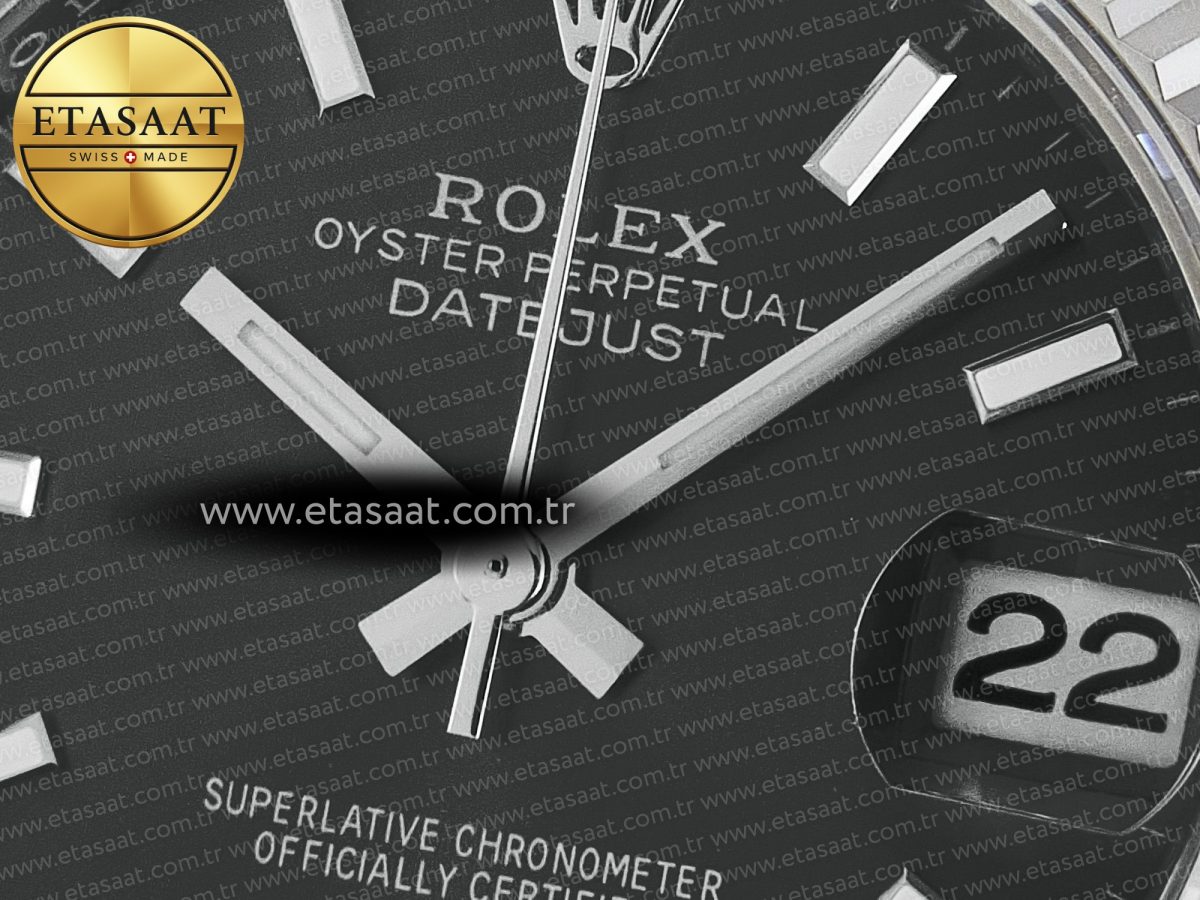 Rolex DateJust 278274 904L Steel Black Dial Stick Marker on SS  Cal.2236 - Görsel 10