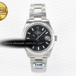 Rolex Datejust 278274 Siyah Kadran Çizgi İndeks Cal.2236 Eta Saat - Görsel 3 - 1:1 Süper Klon Saat