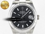 Rolex DateJust 278274 904L Steel Black Dial Stick Marker on SS  Cal.2236 - Görsel 4