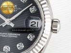 Rolex DateJust 278274 904L Steel Black Diamonds Dial on SS Cal.2236 - Görsel 11