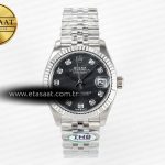 Rolex Datejust 278274 Siyah Pırlanta Kadran Cal.2236 Eta Saat - Görsel 3 - 1:1 Süper Klon Saat