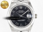 Rolex DateJust 278274 904L Steel Black Roman Dial on SS Cal.2236 - Görsel 4
