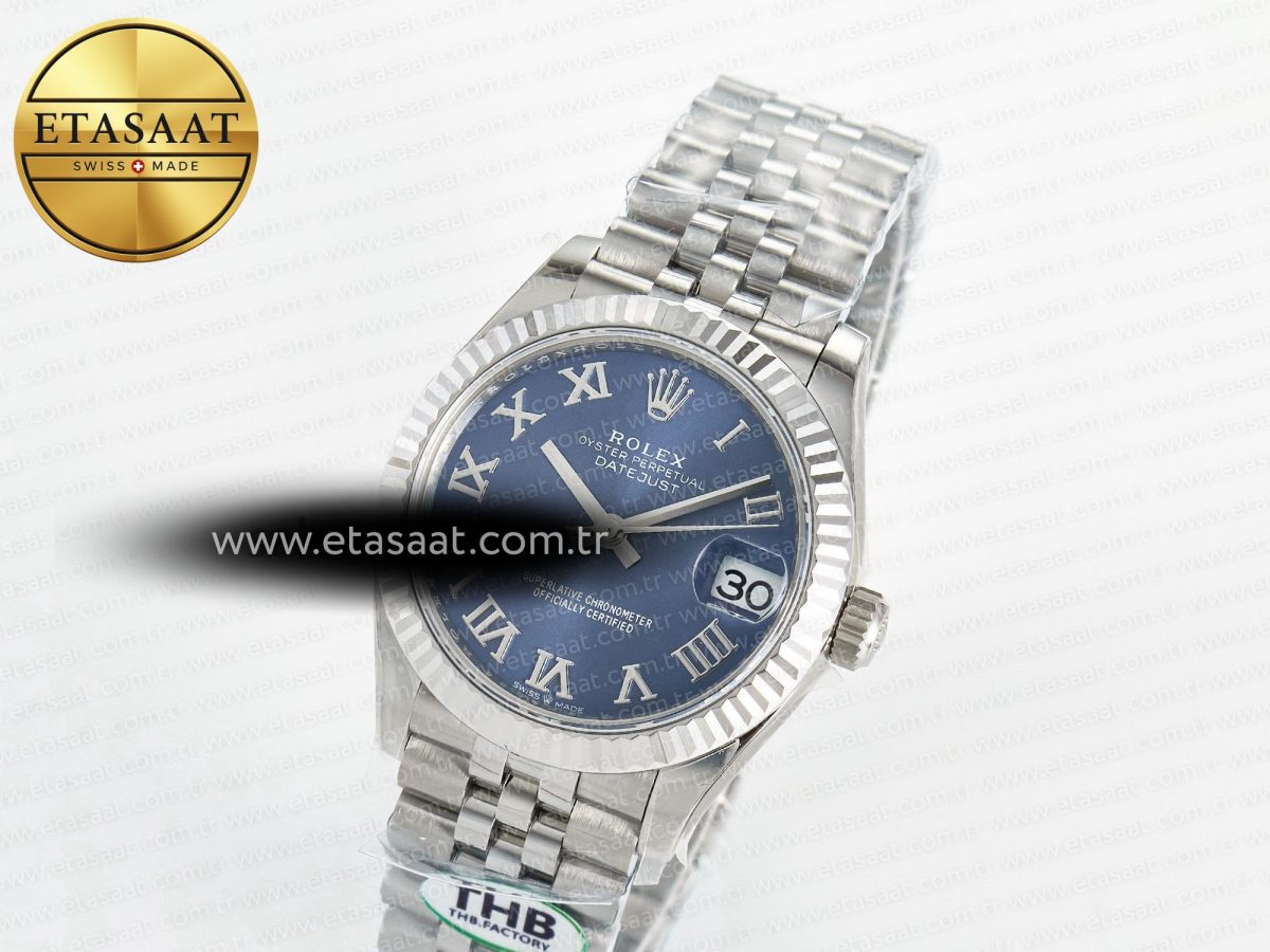 Rolex DateJust 278274 904L Steel Blue Roman Dial on SS Cal.2236 - Görsel 1
