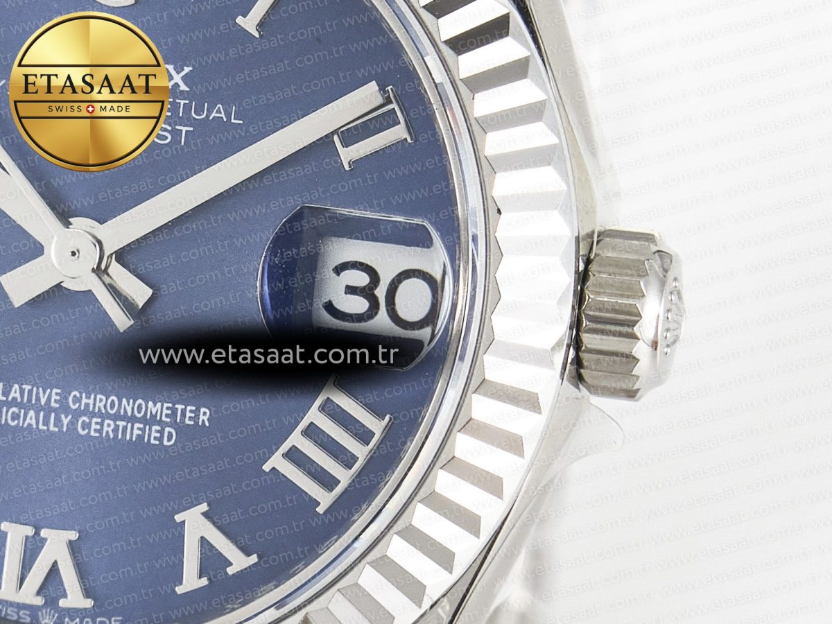 Rolex DateJust 278274 904L Steel Blue Roman Dial on SS Cal.2236 - Görsel 11
