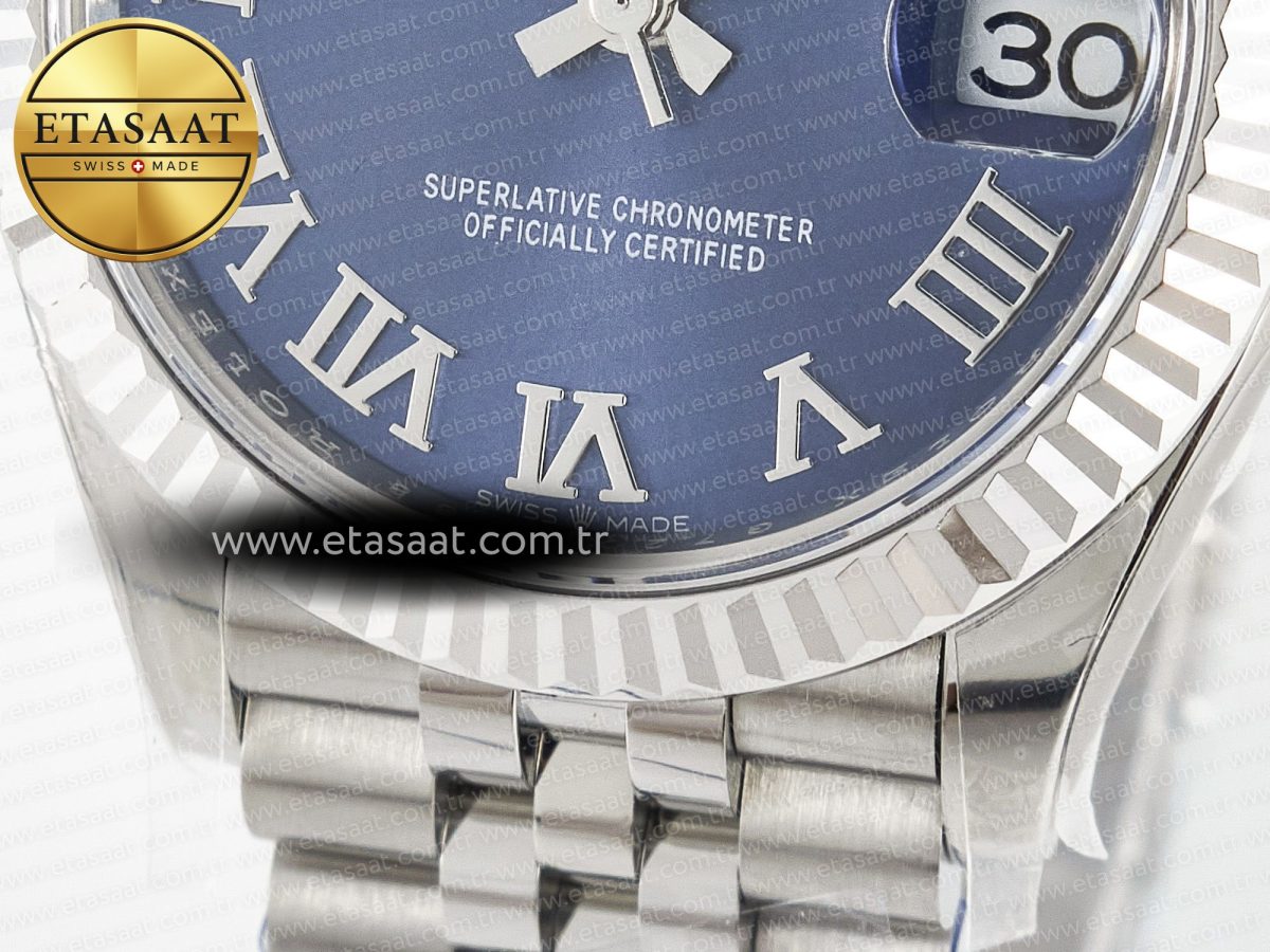 Rolex DateJust 278274 904L Steel Blue Roman Dial on SS Cal.2236 - Görsel 12