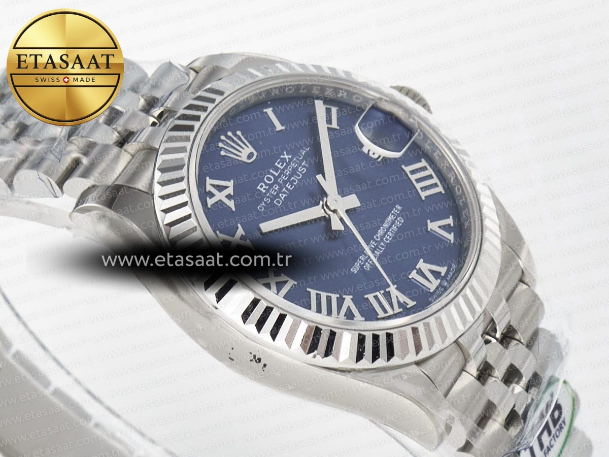 Rolex DateJust 278274 904L Steel Blue Roman Dial on SS Cal.2236 - Görsel 7