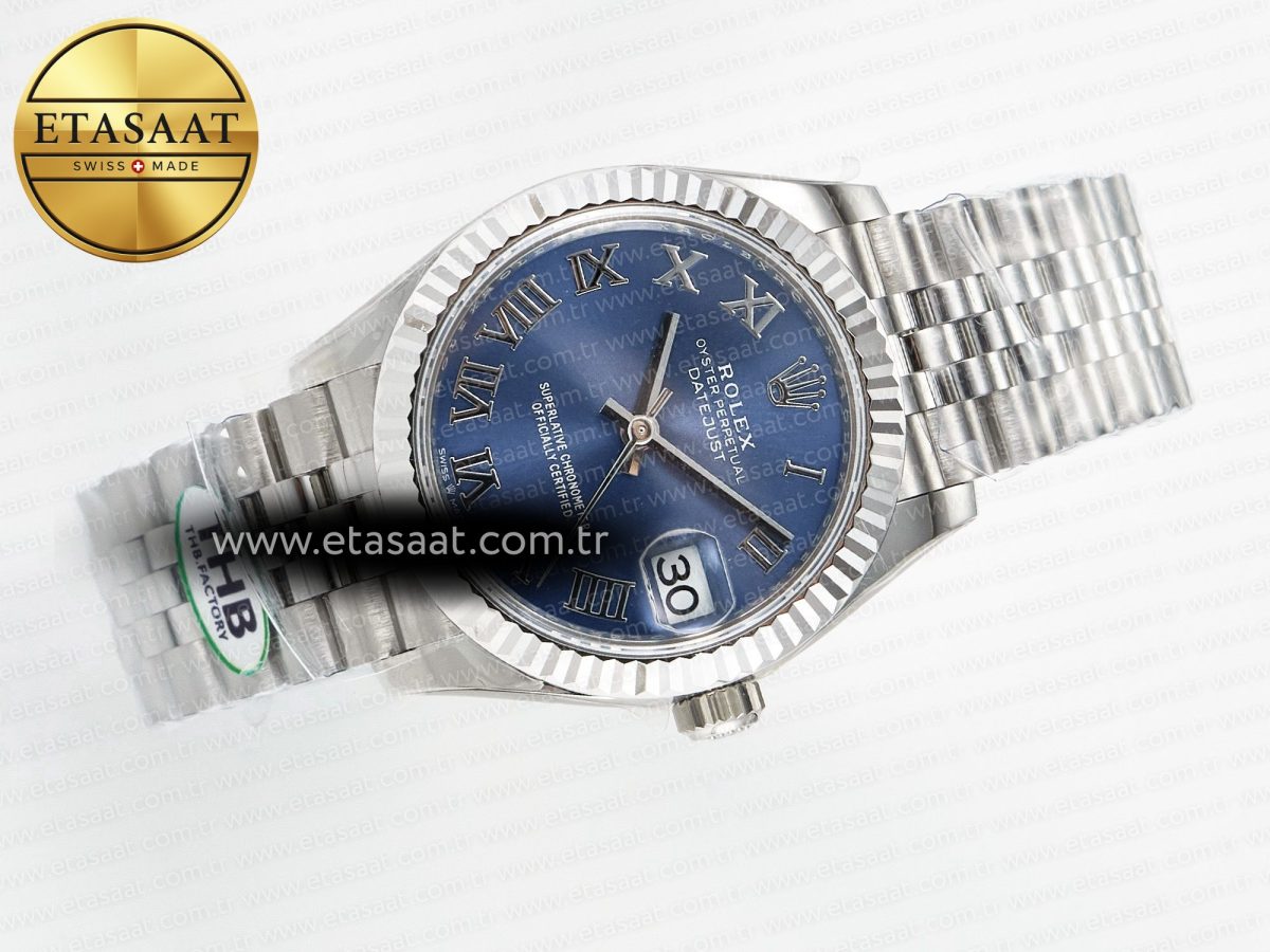 Rolex DateJust 278274 904L Steel Blue Roman Dial on SS Cal.2236 - Görsel 8