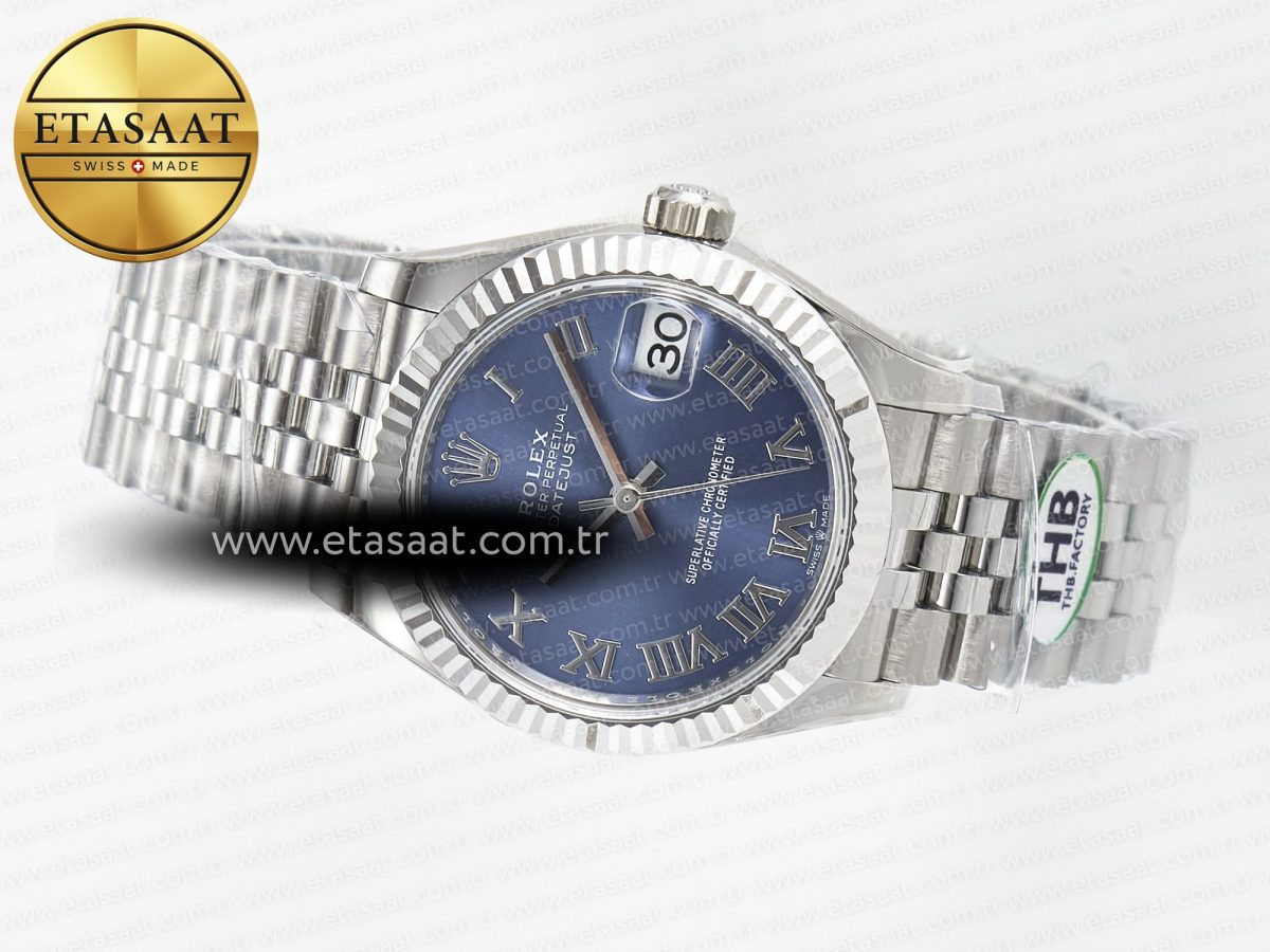 Rolex DateJust 278274 904L Steel Blue Roman Dial on SS Cal.2236 - Görsel 9