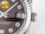 Rolex DateJust 278274 904L Steel Brown Diamond Dial on SS Cal.2236 - Görsel 11