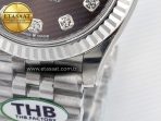 Rolex DateJust 278274 904L Steel Brown Diamond Dial on SS Cal.2236 - Görsel 13