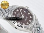 Rolex DateJust 278274 904L Steel Brown Diamond Dial on SS Cal.2236 - Görsel 7