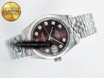Rolex DateJust 278274 904L Steel Brown Diamond Dial on SS Cal.2236 - Görsel 8
