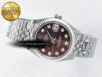 Rolex DateJust 278274 904L Steel Brown Diamond Dial on SS Cal.2236 - Görsel 9