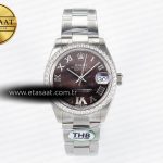 Rolex Datejust 278274 Kahve Roma Kadran Pırlantalı Cal.2236 Eta Saat - Görsel 3 - 1:1 Süper Klon Saat