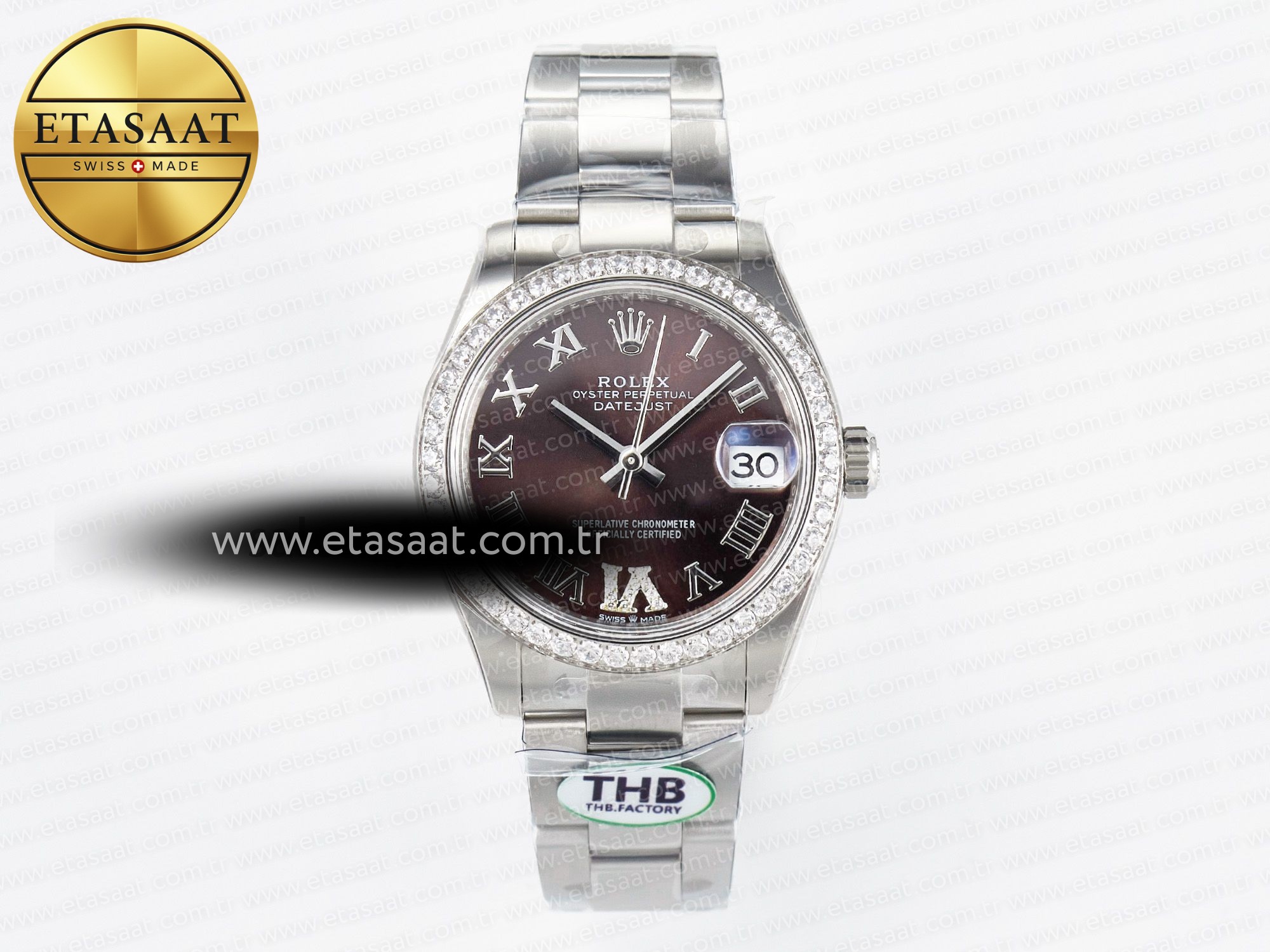 Rolex Datejust 278274 Kahve Roma Kadran Pırlantalı Cal.2236 Eta Saat - 1:1 Süper Klon Replika Saat Rolex Datejust 278274 Kahve Roma Kadran Pırlantalı Cal.2236 Eta Saat - 1:1 Süper Klon Replika Saat