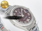 Rolex DateJust 278274 904L Steel Brown Roman Dial Diamonds Bezel on SS Cal.2236 - Görsel 7