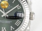 Rolex DateJust 278274  904L Steel Green Roman Dial on SS Cal.2236 - Görsel 11