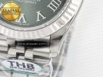 Rolex DateJust 278274  904L Steel Green Roman Dial on SS Cal.2236 - Görsel 13