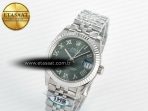 Rolex DateJust 278274  904L Steel Green Roman Dial on SS Cal.2236 - Görsel 2