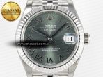 Rolex DateJust 278274  904L Steel Green Roman Dial on SS Cal.2236 - Görsel 4